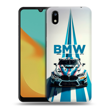Силиконовый чехол на ZTE Blade A7 (2019) с принтом БМВ BMW Силиконовый чехол на ZTE Blade A7 (2019) с принтом БМВ BMW