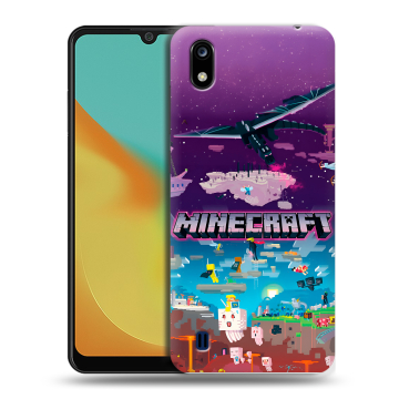 Силиконовый чехол на ZTE Blade A7 (2019) с принтом Майнкрафт Minecraft Силиконовый чехол на ZTE Blade A7 (2019) с принтом Майнкрафт Minecraft
