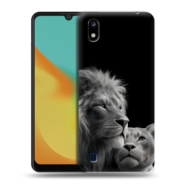 Силиконовый чехол на ZTE Blade A7 (2019) с принтом Лев кошки Силиконовый чехол на ZTE Blade A7 (2019) с принтом Лев кошки