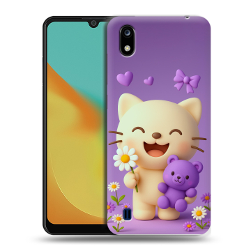 Силиконовый чехол на ZTE Blade A7 (2019) с принтом для девочек