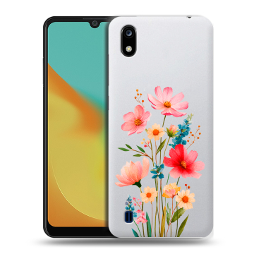 Силиконовый чехол на ZTE Blade A7 (2019) с принтом Цветы Силиконовый чехол на ZTE Blade A7 (2019) с принтом Цветы
