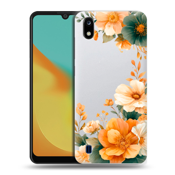 Силиконовый чехол на ZTE Blade A7 (2019) с принтом Цветы принт Силиконовый чехол на ZTE Blade A7 (2019) с принтом Цветы принт