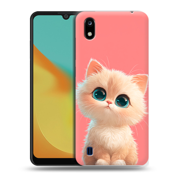 Силиконовый чехол на ZTE Blade A7 (2019) с принтом Розовый котенок Силиконовый чехол на ZTE Blade A7 (2019) с принтом Розовый котенок