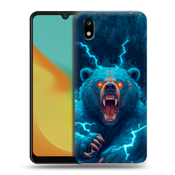 Силиконовый чехол на ZTE Blade A7 (2019) с принтом Медведь Силиконовый чехол на ZTE Blade A7 (2019) с принтом Медведь