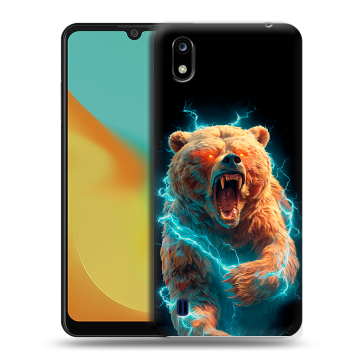 Силиконовый чехол на ZTE Blade A7 (2019) с принтом Медведь Силиконовый чехол на ZTE Blade A7 (2019) с принтом Медведь