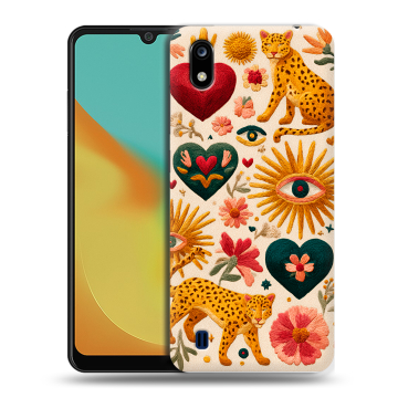 Силиконовый чехол на ZTE Blade A7 (2019) с принтом Модный принт Силиконовый чехол на ZTE Blade A7 (2019) с принтом Модный принт