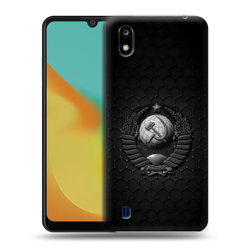 Силиконовый чехол на ZTE Blade A7 (2019) с принтом Герб Флаг СССР Силиконовый чехол на ZTE Blade A7 (2019) с принтом Герб Флаг СССР