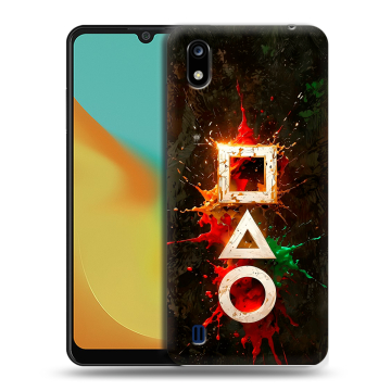 Силиконовый чехол на ZTE Blade A7 (2019) с принтом Squid Game Игра кальмара