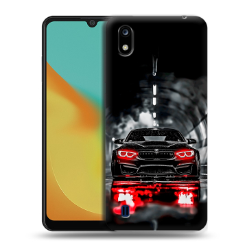 Силиконовый чехол на ZTE Blade A7 (2019) с принтом BMW БМВ