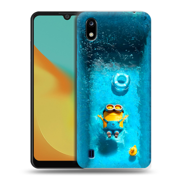 Силиконовый чехол на ZTE Blade A7 (2019) с принтом Миньоны