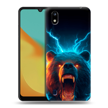 Силиконовый чехол на ZTE Blade A7 (2019) с принтом Медведь Силиконовый чехол на ZTE Blade A7 (2019) с принтом Медведь