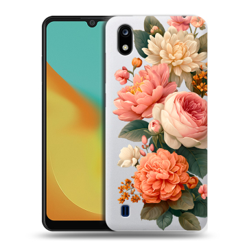 Силиконовый чехол на ZTE Blade A7 (2019) с принтом цветы Силиконовый чехол на ZTE Blade A7 (2019) с принтом цветы