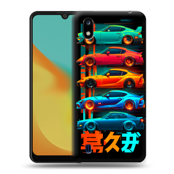 Силиконовый чехол на ZTE Blade A7 (2019) с принтом машины тачки Силиконовый чехол на ZTE Blade A7 (2019) с принтом машины тачки