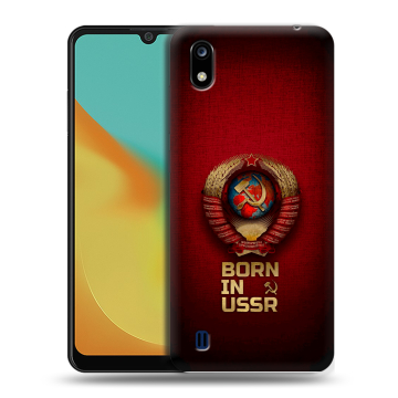 Силиконовый чехол на ZTE Blade A7 (2019) с принтом Флаг Герб СССР Силиконовый чехол на ZTE Blade A7 (2019) с принтом Флаг Герб СССР