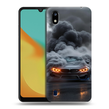 Силиконовый чехол на ZTE Blade A7 (2019) с принтом BMW БМВ