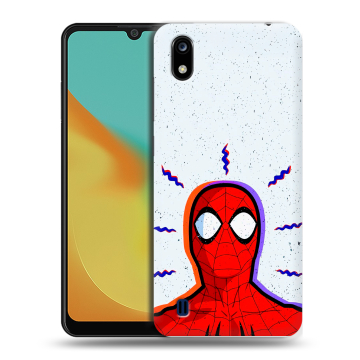 Силиконовый чехол на ZTE Blade A7 (2019) с принтом Spiderman Человек паук Силиконовый чехол на ZTE Blade A7 (2019) с принтом Spiderman Человек паук