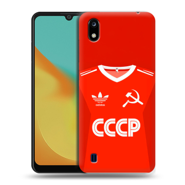 Силиконовый чехол на ZTE Blade A7 (2019) с принтом Флаг Герб СССР Силиконовый чехол на ZTE Blade A7 (2019) с принтом Флаг Герб СССР