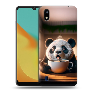 Силиконовый чехол на ZTE Blade A7 (2019) с принтом смешная панда