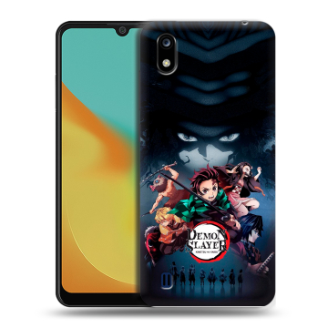 Силиконовый чехол на ZTE Blade A7 (2019) с принтом Demon Slayer Клинок рассекающий демонов Силиконовый чехол на ZTE Blade A7 (2019) с принтом Demon Slayer Клинок рассекающий демонов