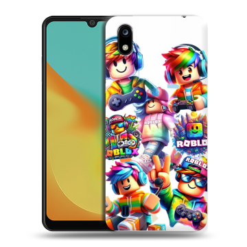 Силиконовый чехол на ZTE Blade A7 (2019) с принтом Roblox Роблокс Силиконовый чехол на ZTE Blade A7 (2019) с принтом Roblox Роблокс