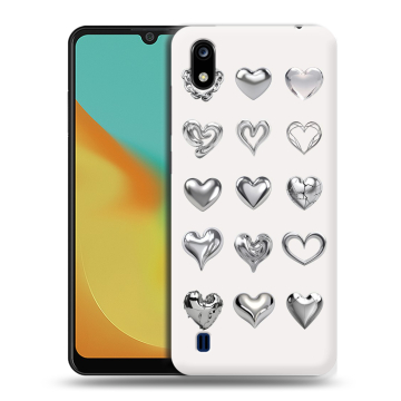 Силиконовый чехол на ZTE Blade A7 (2019) с принтом Y2K сердечки