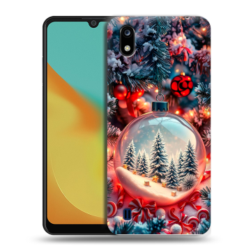 Силиконовый чехол на ZTE Blade A7 (2019) с принтом Новый год Силиконовый чехол на ZTE Blade A7 (2019) с принтом Новый год