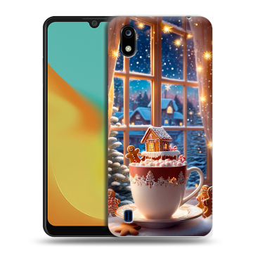 Силиконовый чехол на ZTE Blade A7 (2019) с принтом Новый год Силиконовый чехол на ZTE Blade A7 (2019) с принтом Новый год