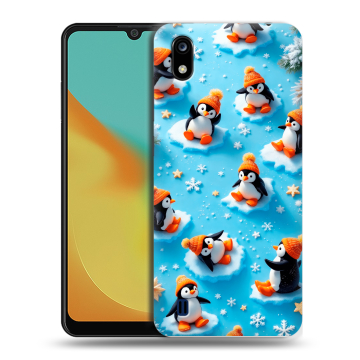Силиконовый чехол на ZTE Blade A7 (2019) с принтом Новый год Силиконовый чехол на ZTE Blade A7 (2019) с принтом Новый год