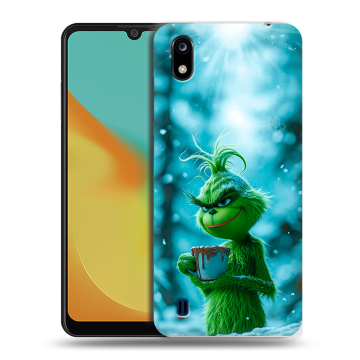 Силиконовый чехол на ZTE Blade A7 (2019) с принтом Новый год гринч Силиконовый чехол на ZTE Blade A7 (2019) с принтом Новый год гринч