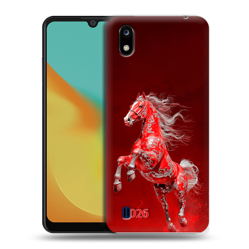 Силиконовый чехол на ZTE Blade A7 (2019) с принтом Новый год Силиконовый чехол на ZTE Blade A7 (2019) с принтом Новый год
