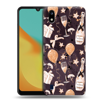 Силиконовый чехол на ZTE Blade A7 (2019) с принтом Новый год Силиконовый чехол на ZTE Blade A7 (2019) с принтом Новый год