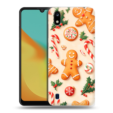 Силиконовый чехол на ZTE Blade A7 (2019) с принтом Новый год Силиконовый чехол на ZTE Blade A7 (2019) с принтом Новый год