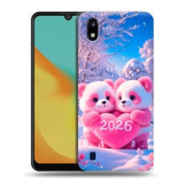 Силиконовый чехол на ZTE Blade A7 (2019) с принтом Новый год Силиконовый чехол на ZTE Blade A7 (2019) с принтом Новый год