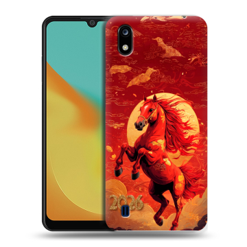 Силиконовый чехол на ZTE Blade A7 (2019) с принтом Новый год Силиконовый чехол на ZTE Blade A7 (2019) с принтом Новый год