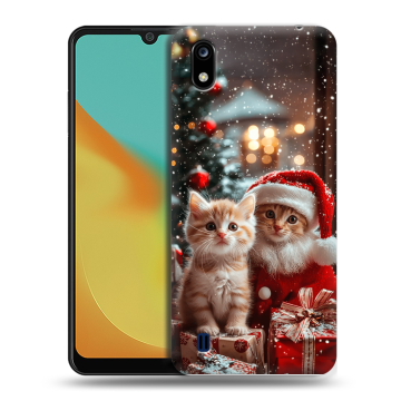 Силиконовый чехол на ZTE Blade A7 (2019) с принтом Новый год Силиконовый чехол на ZTE Blade A7 (2019) с принтом Новый год