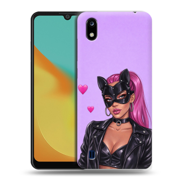 Силиконовый чехол на ZTE Blade A7 (2019) с принтом женский Силиконовый чехол на ZTE Blade A7 (2019) с принтом женский