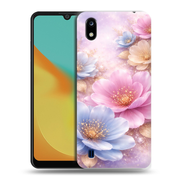 Силиконовый чехол на ZTE Blade A7 (2019) с принтом женский