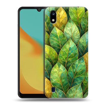 Силиконовый чехол на ZTE Blade A7 (2019) с принтом женский