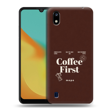 Силиконовый чехол на ZTE Blade A7 (2019) с принтом женский