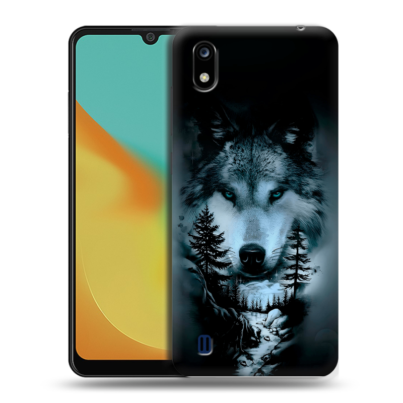 Силиконовый чехол на ZTE Blade A7 (2019) с принтом Лесной волк Силиконовый чехол на ZTE Blade A7 (2019) с принтом Лесной волк