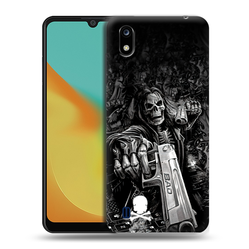 Силиконовый чехол на ZTE Blade A7 (2019) с принтом Скелет Силиконовый чехол на ZTE Blade A7 (2019) с принтом Скелет