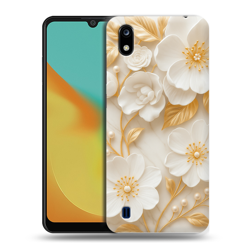 Силиконовый чехол на ZTE Blade A7 (2019) с принтом Цветы Силиконовый чехол на ZTE Blade A7 (2019) с принтом Цветы