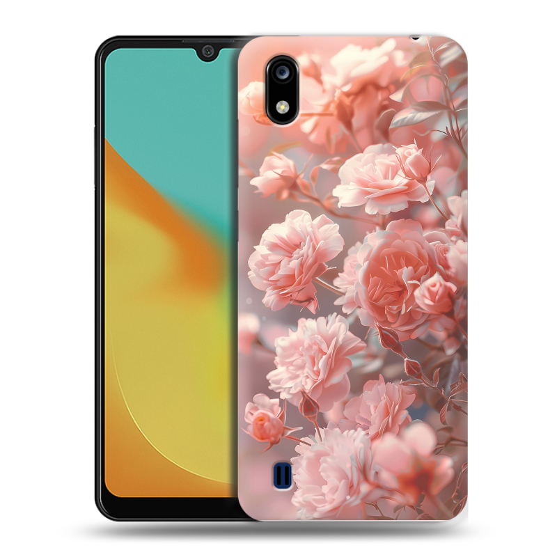 Силиконовый чехол на ZTE Blade A7 (2019) с принтом Розовые розы Силиконовый чехол на ZTE Blade A7 (2019) с принтом Розовые розы