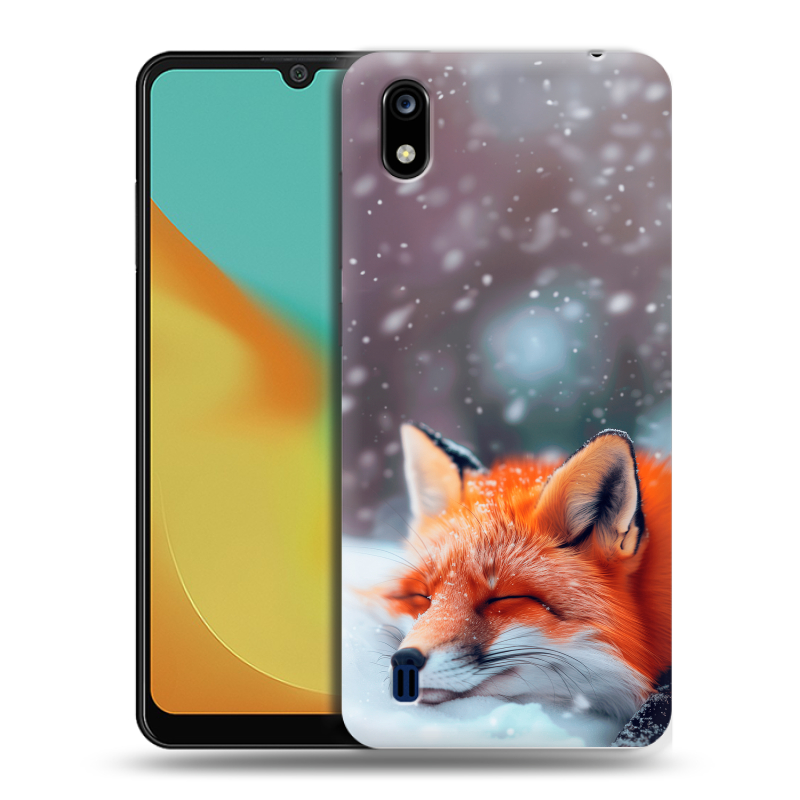 Силиконовый чехол на ZTE Blade A7 (2019) с принтом лиса Силиконовый чехол на ZTE Blade A7 (2019) с принтом лиса