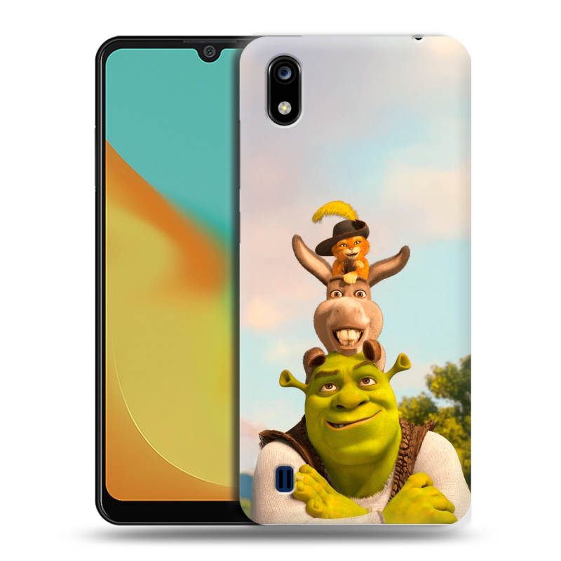 Силиконовый чехол на ZTE Blade A7 (2019) с принтом Шрек Shrek Силиконовый чехол на ZTE Blade A7 (2019) с принтом Шрек Shrek