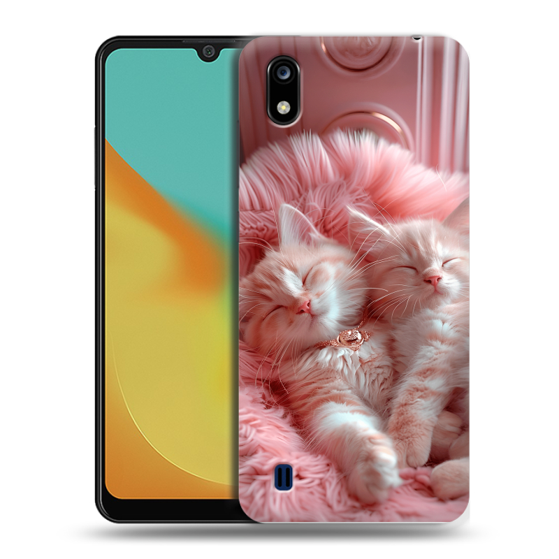 Силиконовый чехол на ZTE Blade A7 (2019) с принтом котята котики Силиконовый чехол на ZTE Blade A7 (2019) с принтом котята котики