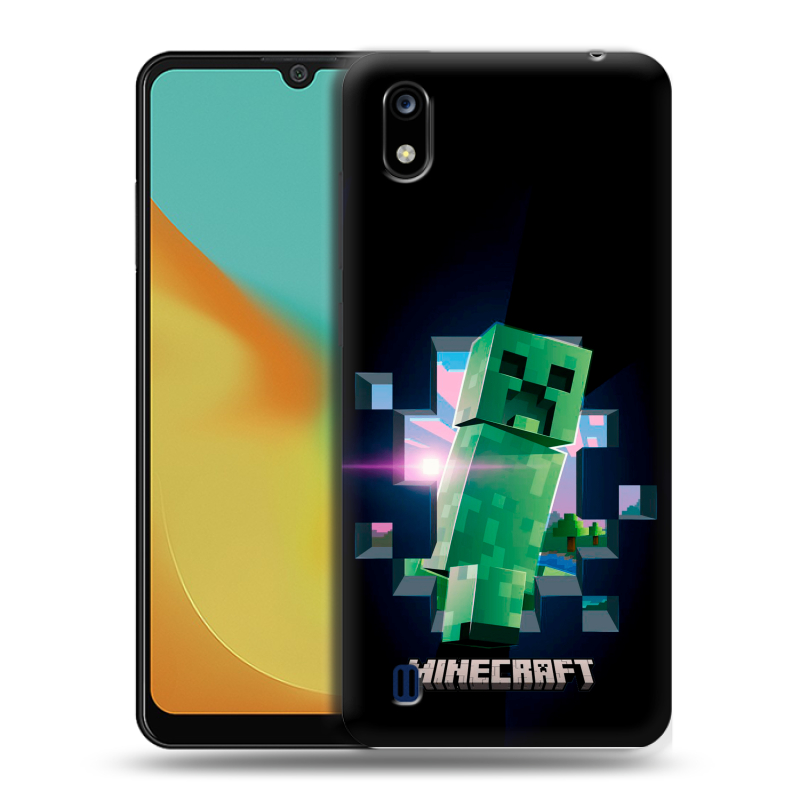 Силиконовый чехол на ZTE Blade A7 (2019) с принтом Майнкрафт Minecraft Силиконовый чехол на ZTE Blade A7 (2019) с принтом Майнкрафт Minecraft