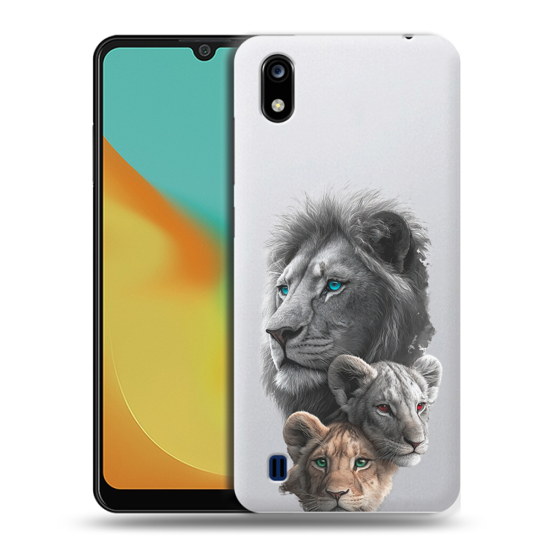 Силиконовый чехол на ZTE Blade A7 (2019) с принтом Львы Силиконовый чехол на ZTE Blade A7 (2019) с принтом Львы