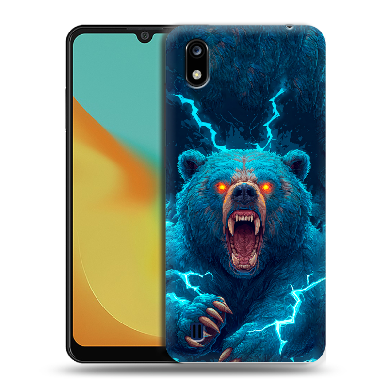 Силиконовый чехол на ZTE Blade A7 (2019) с принтом Медведь Силиконовый чехол на ZTE Blade A7 (2019) с принтом Медведь