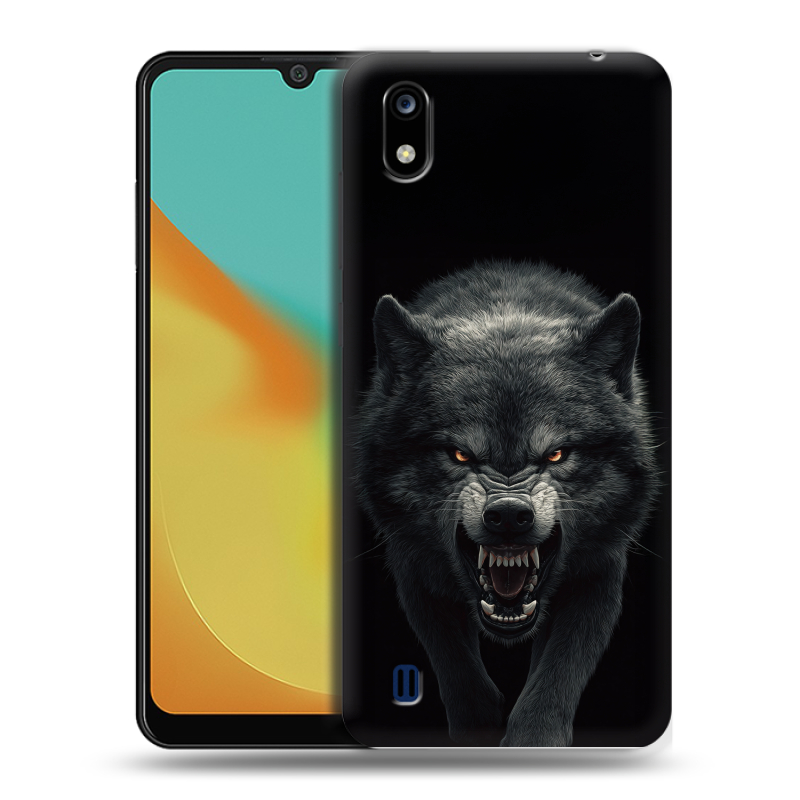 Силиконовый чехол на ZTE Blade A7 (2019) с принтом Волк Силиконовый чехол на ZTE Blade A7 (2019) с принтом Волк